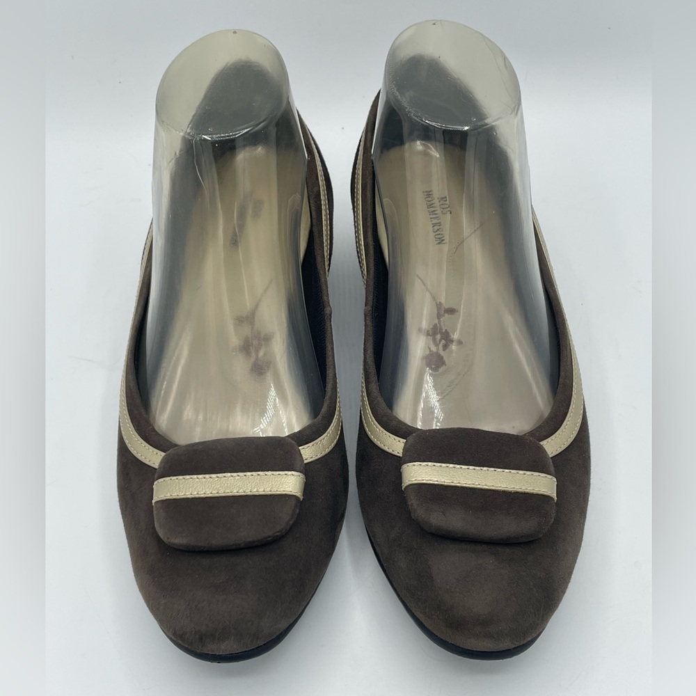 Ros Hommerson Brown Suede Women's Shoes